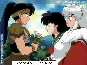 inuyasha pun poza din episodul 99e super hazlie dar mi-ar placut inu sa-i ofere lu' kagome flori