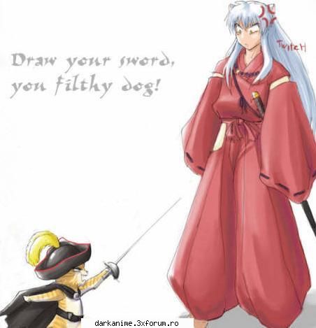 Inuyasha - o pisica contra unui caine cine oare castiga - Filme,seriale anime!